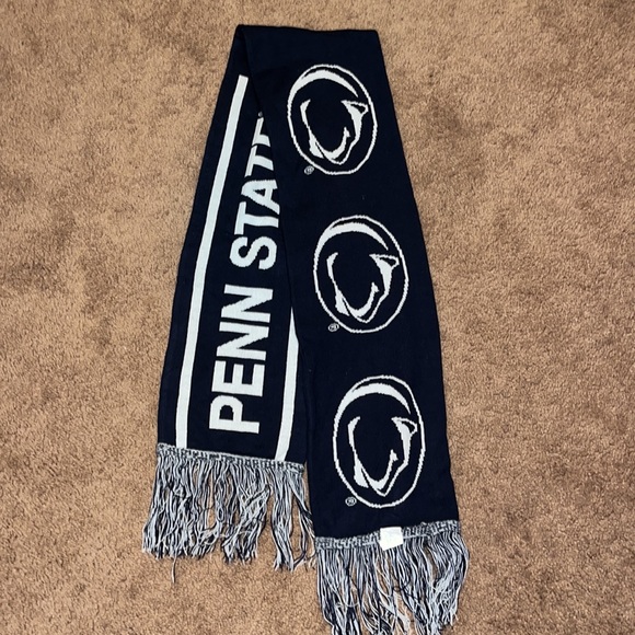 Penn State Navy and White Scarf - Picture 2 of 2